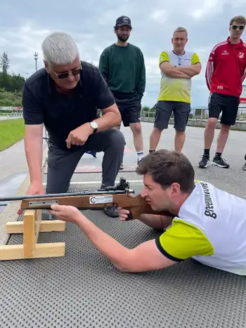 Biathlon-Schießstand im Hohenzollern-Skistadion